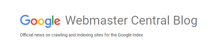 Google Webmaster Central Blog banner